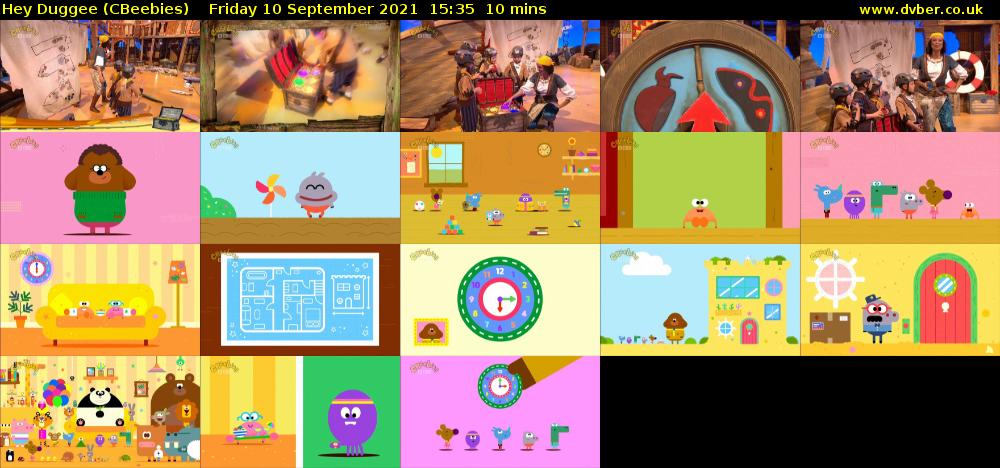 Hey Duggee (CBeebies) Friday 10 September 2021 15:35 - 15:45