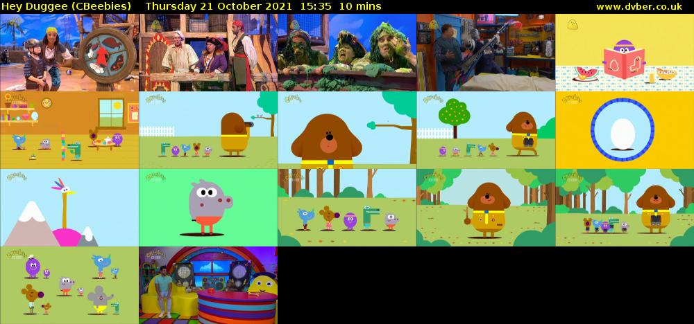 Hey Duggee (CBeebies) Thursday 21 October 2021 15:35 - 15:45