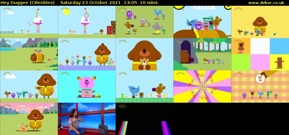 Hey Duggee (CBeebies) Saturday 23 October 2021 13:05 - 13:15