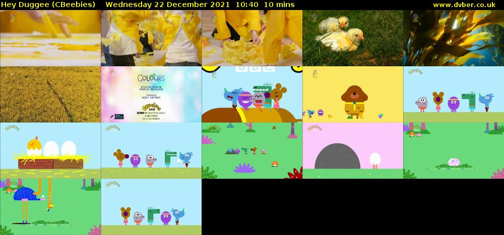 Hey Duggee (CBeebies) Wednesday 22 December 2021 10:40 - 10:50