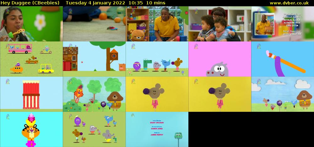 Hey Duggee (CBeebies) Tuesday 4 January 2022 10:35 - 10:45