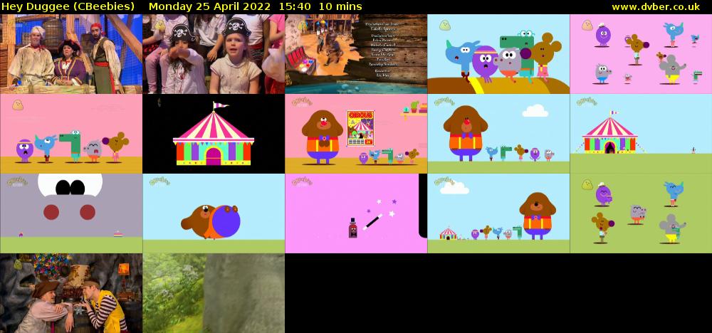 Hey Duggee (CBeebies) Monday 25 April 2022 15:40 - 15:50