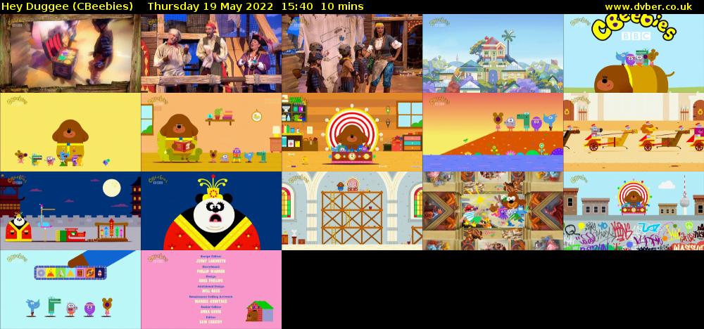 Hey Duggee (CBeebies) Thursday 19 May 2022 15:40 - 15:50