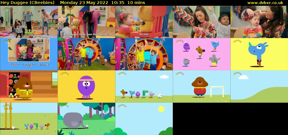 Hey Duggee (CBeebies) Monday 23 May 2022 10:35 - 10:45