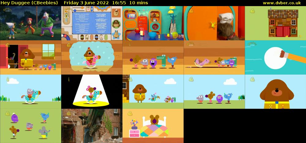 Hey Duggee (CBeebies) Friday 3 June 2022 16:55 - 17:05