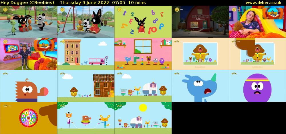 Hey Duggee (CBeebies) Thursday 9 June 2022 07:05 - 07:15