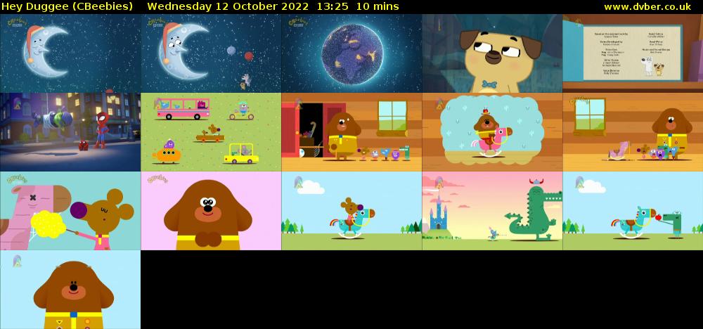 Hey Duggee (CBeebies) Wednesday 12 October 2022 13:25 - 13:35