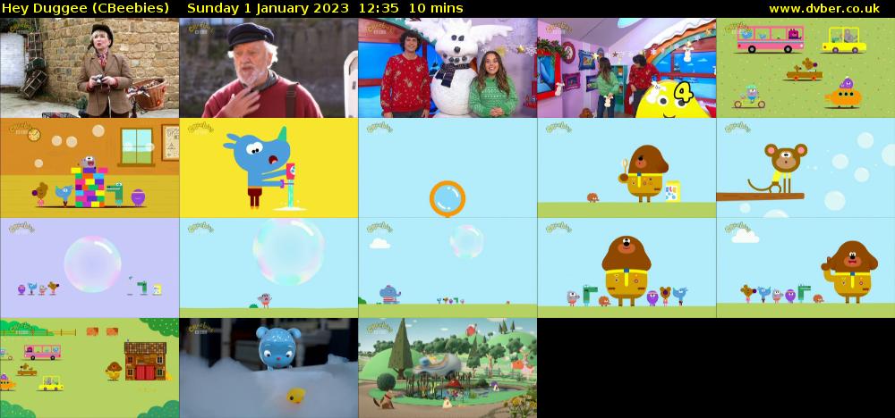 Hey Duggee (CBeebies) Sunday 1 January 2023 12:35 - 12:45