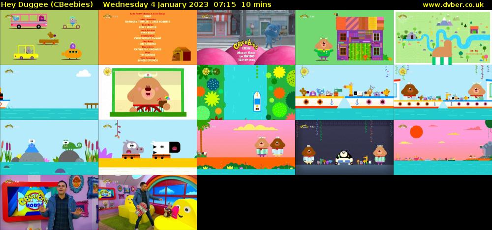 Hey Duggee (CBeebies) Wednesday 4 January 2023 07:15 - 07:25