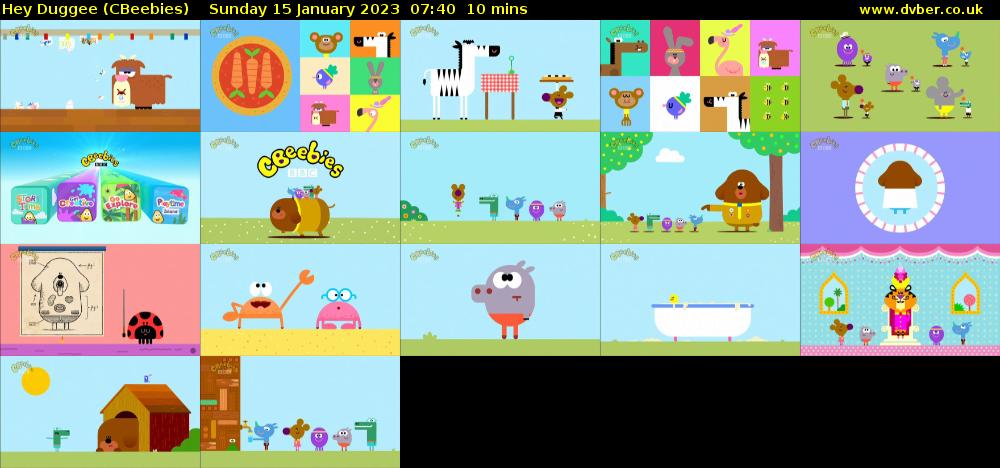 Hey Duggee (CBeebies) Sunday 15 January 2023 07:40 - 07:50