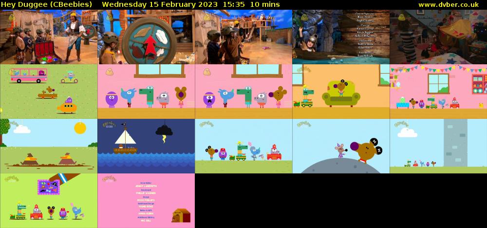 Hey Duggee (CBeebies) Wednesday 15 February 2023 15:35 - 15:45