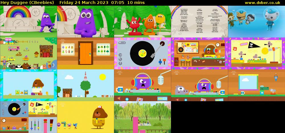 Hey Duggee (CBeebies) Friday 24 March 2023 07:05 - 07:15