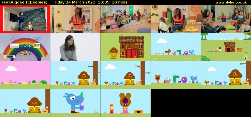Hey Duggee (CBeebies) Friday 24 March 2023 10:35 - 10:45
