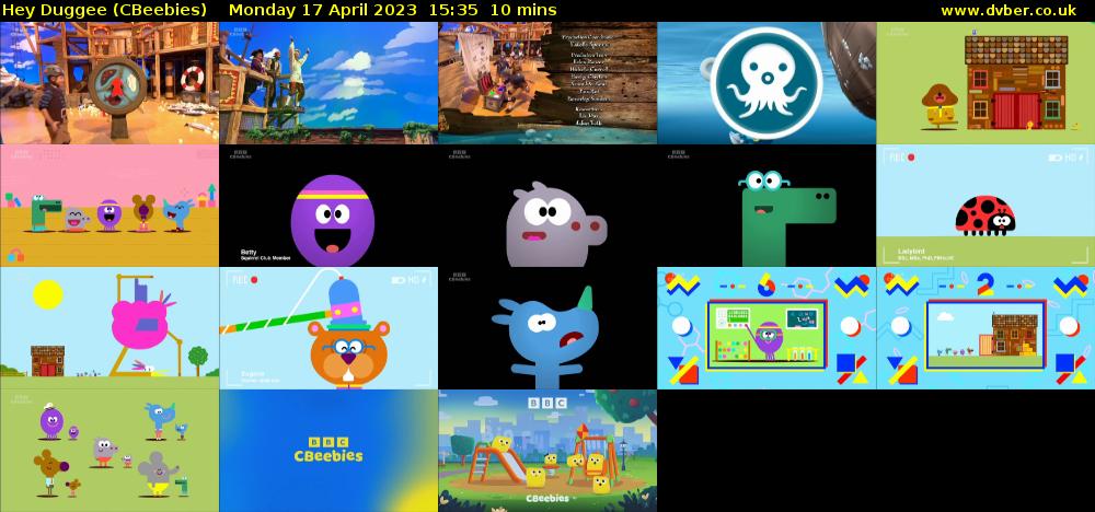Hey Duggee (CBeebies) Monday 17 April 2023 15:35 - 15:45