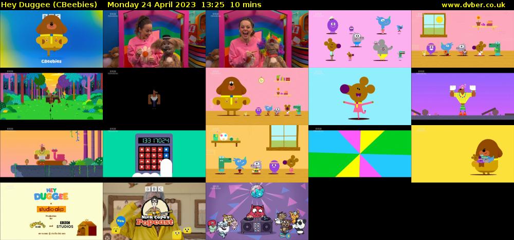 Hey Duggee (CBeebies) Monday 24 April 2023 13:25 - 13:35