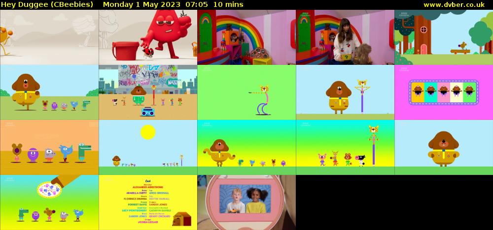 Hey Duggee (CBeebies) Monday 1 May 2023 07:05 - 07:15