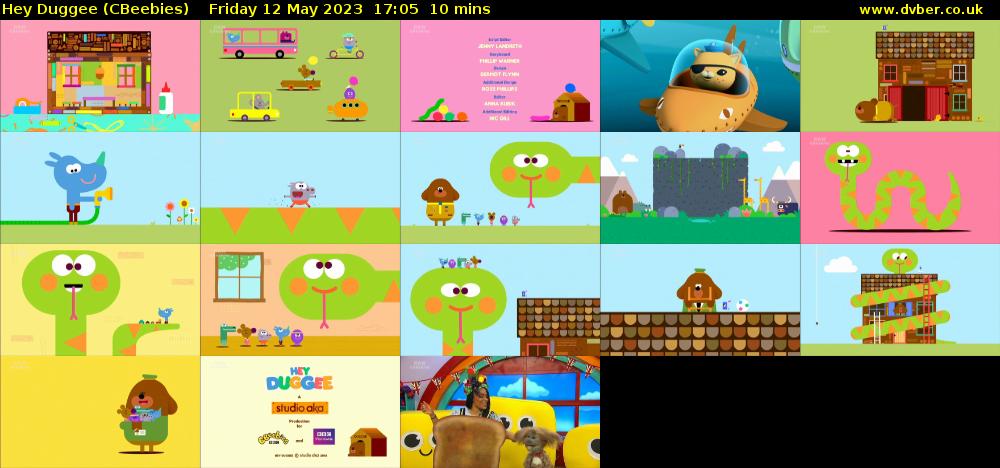 Hey Duggee (CBeebies) Friday 12 May 2023 17:05 - 17:15