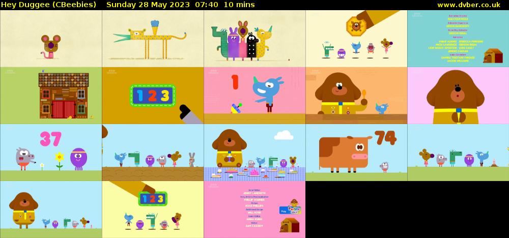 Hey Duggee (CBeebies) Sunday 28 May 2023 07:40 - 07:50