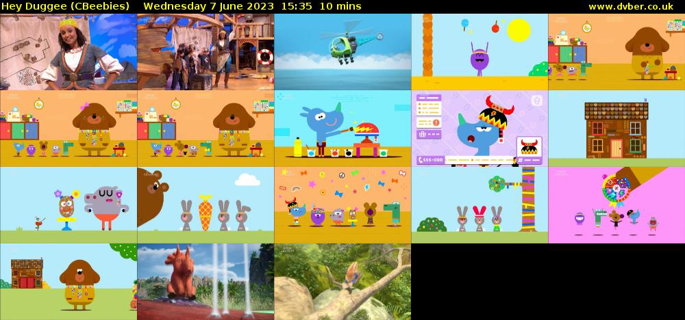 Hey Duggee (CBeebies) Wednesday 7 June 2023 15:35 - 15:45
