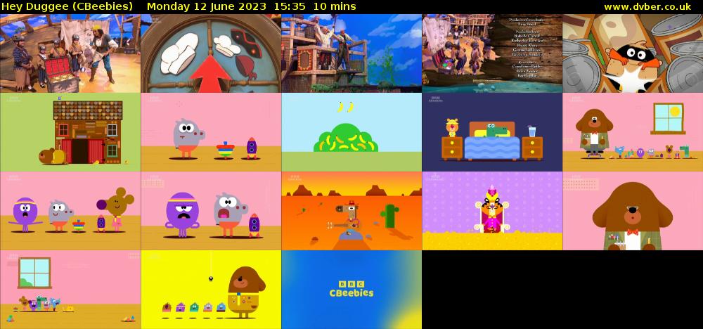 Hey Duggee (CBeebies) Monday 12 June 2023 15:35 - 15:45