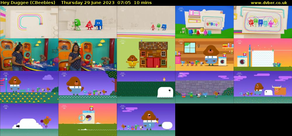 Hey Duggee (CBeebies) Thursday 29 June 2023 07:05 - 07:15