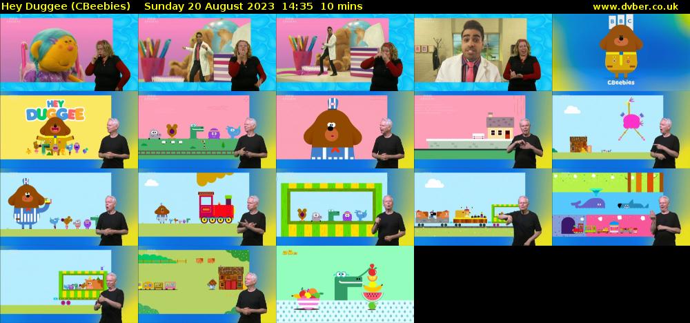 Hey Duggee (CBeebies) Sunday 20 August 2023 14:35 - 14:45