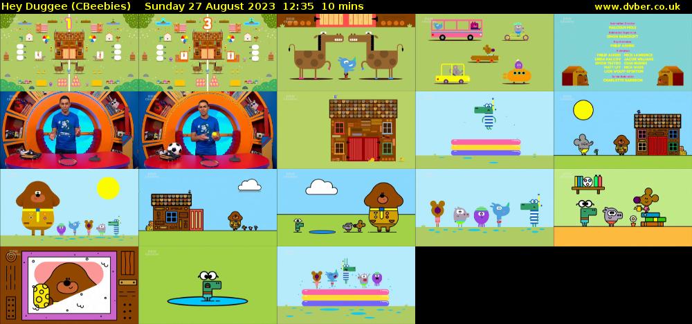 Hey Duggee (CBeebies) Sunday 27 August 2023 12:35 - 12:45