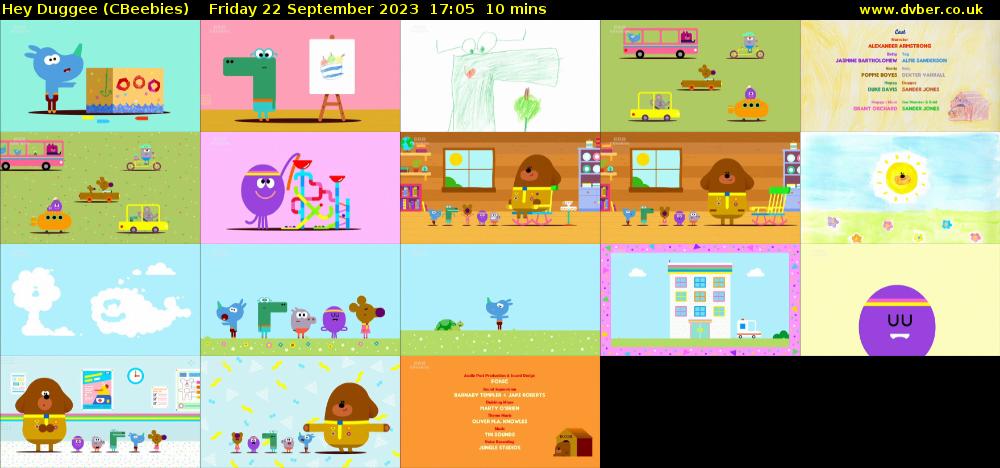 Hey Duggee (CBeebies) Friday 22 September 2023 17:05 - 17:15