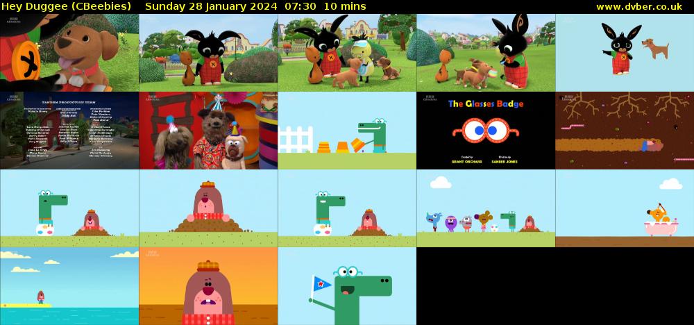 Hey Duggee (CBeebies) Sunday 28 January 2024 07:30 - 07:40