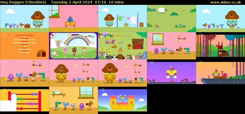 Hey Duggee (CBeebies) Tuesday 2 April 2024 07:10 - 07:20