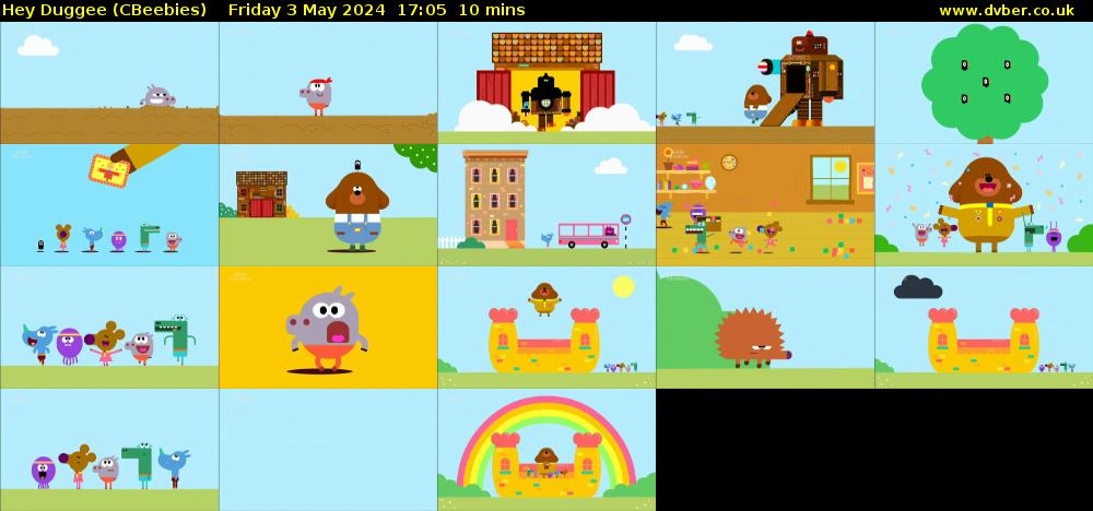 Hey Duggee (CBeebies) Friday 3 May 2024 17:05 - 17:15