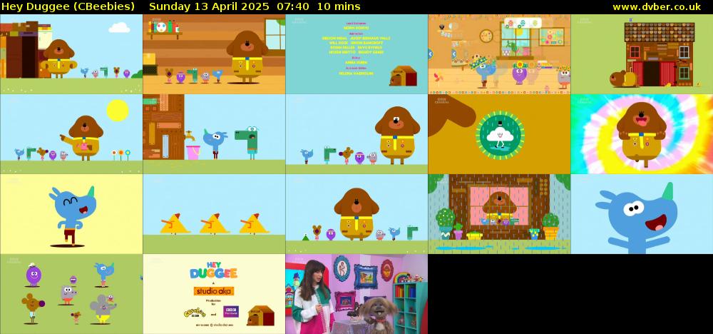 Hey Duggee (CBeebies) Sunday 13 April 2025 07:40 - 07:50