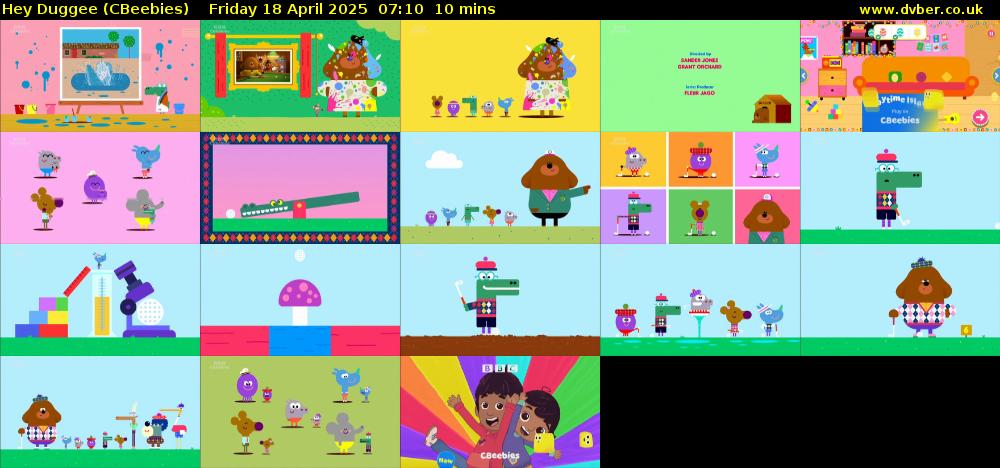 Hey Duggee (CBeebies) Friday 18 April 2025 07:10 - 07:20