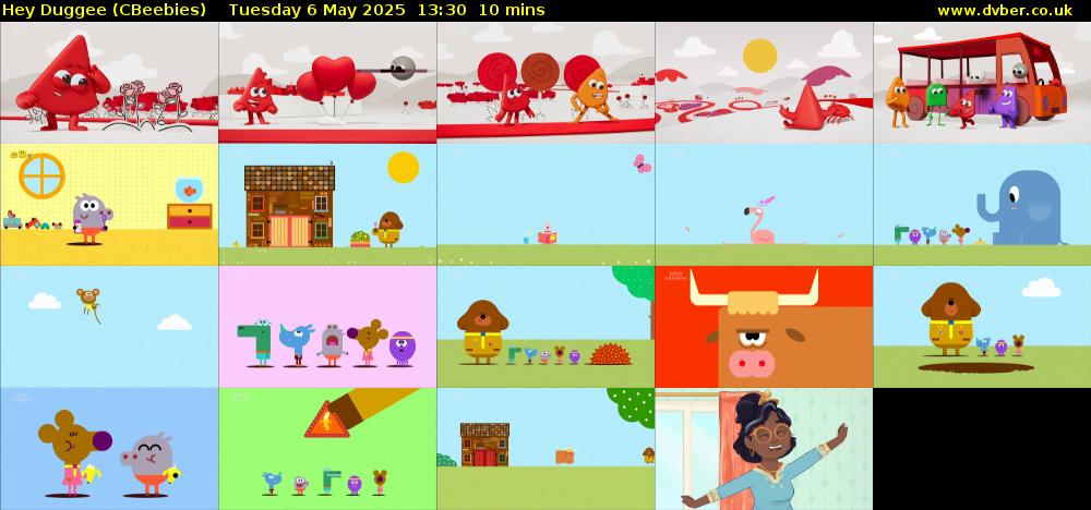 Hey Duggee (CBeebies) Tuesday 6 May 2025 13:30 - 13:40