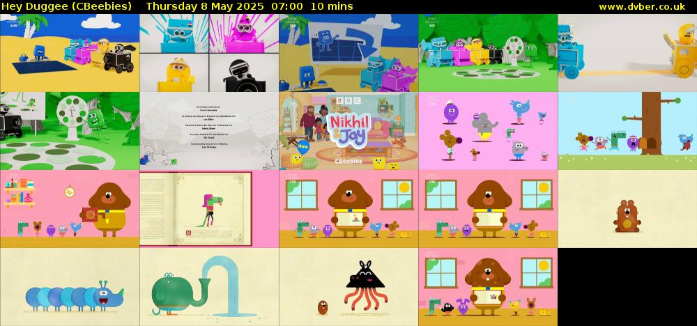 Hey Duggee (CBeebies) Thursday 8 May 2025 07:00 - 07:10