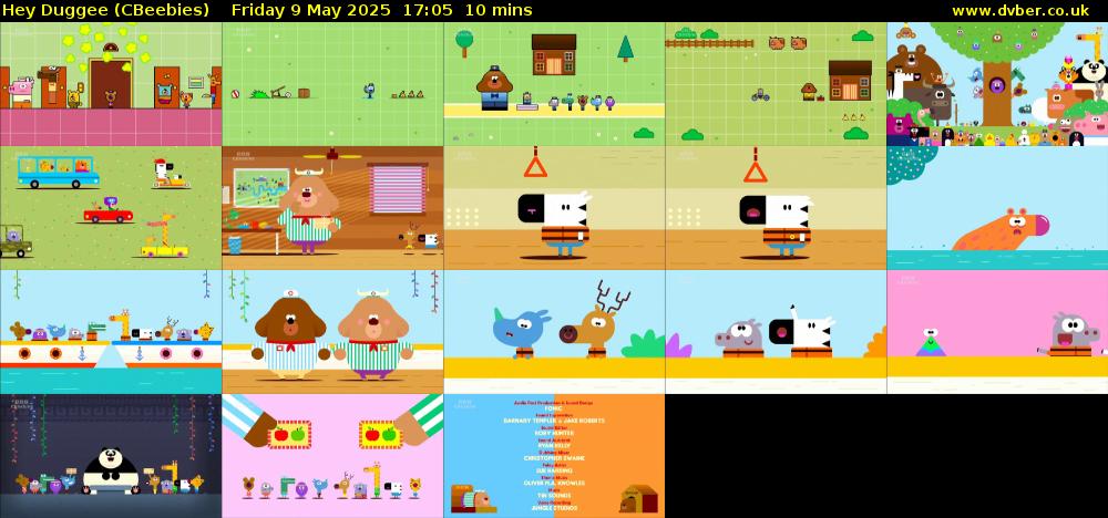 Hey Duggee (CBeebies) Friday 9 May 2025 17:05 - 17:15