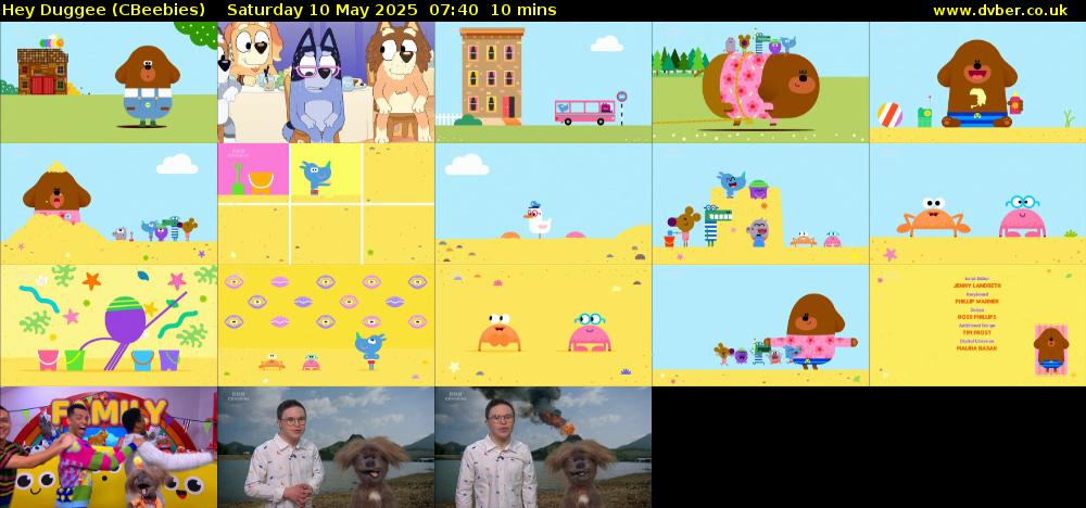 Hey Duggee (CBeebies) Saturday 10 May 2025 07:40 - 07:50