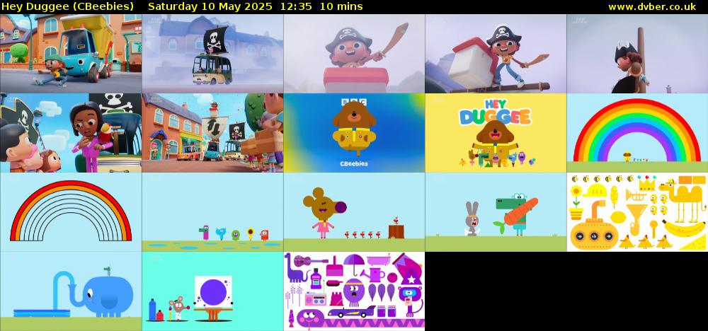 Hey Duggee (CBeebies) Saturday 10 May 2025 12:35 - 12:45