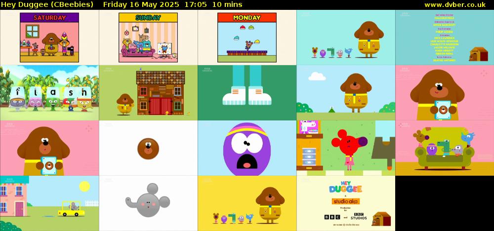 Hey Duggee (CBeebies) Friday 16 May 2025 17:05 - 17:15