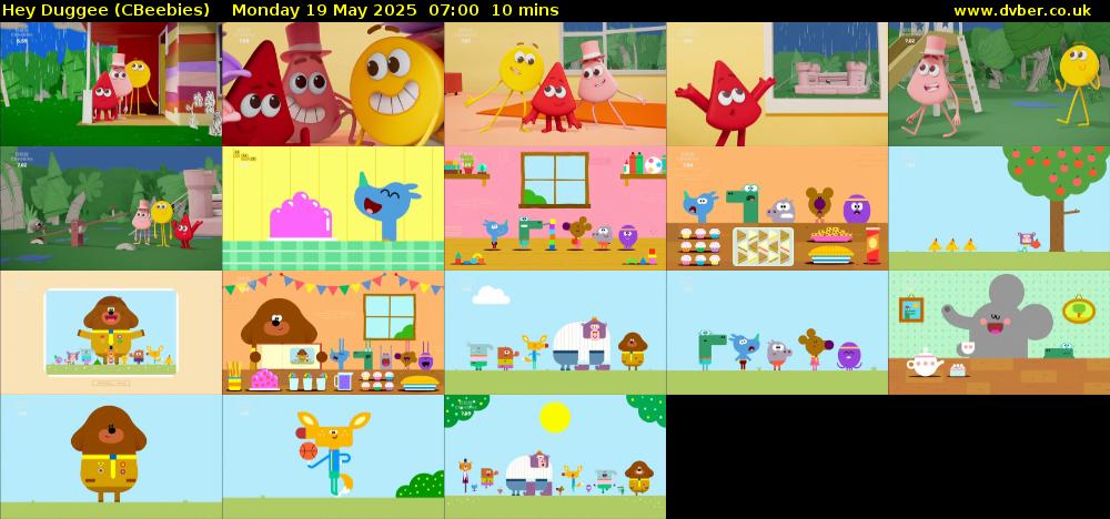 Hey Duggee (CBeebies) Monday 19 May 2025 07:00 - 07:10