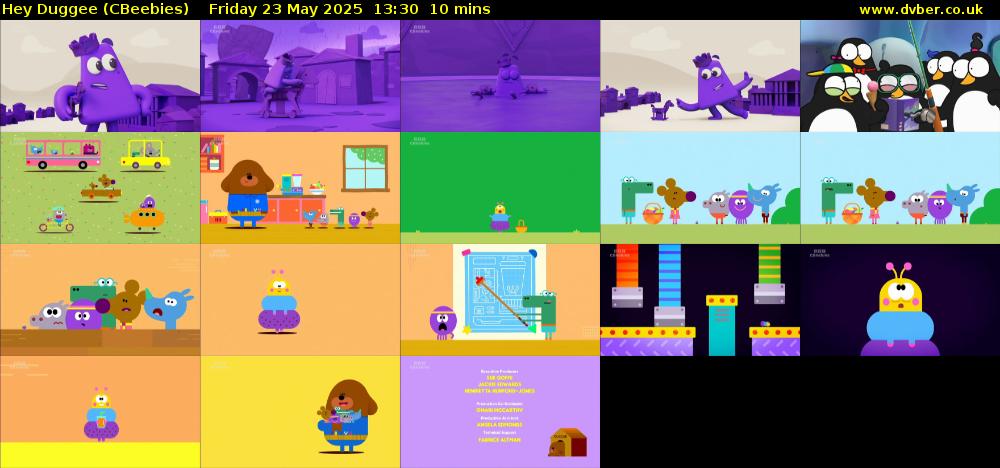 Hey Duggee (CBeebies) Friday 23 May 2025 13:30 - 13:40