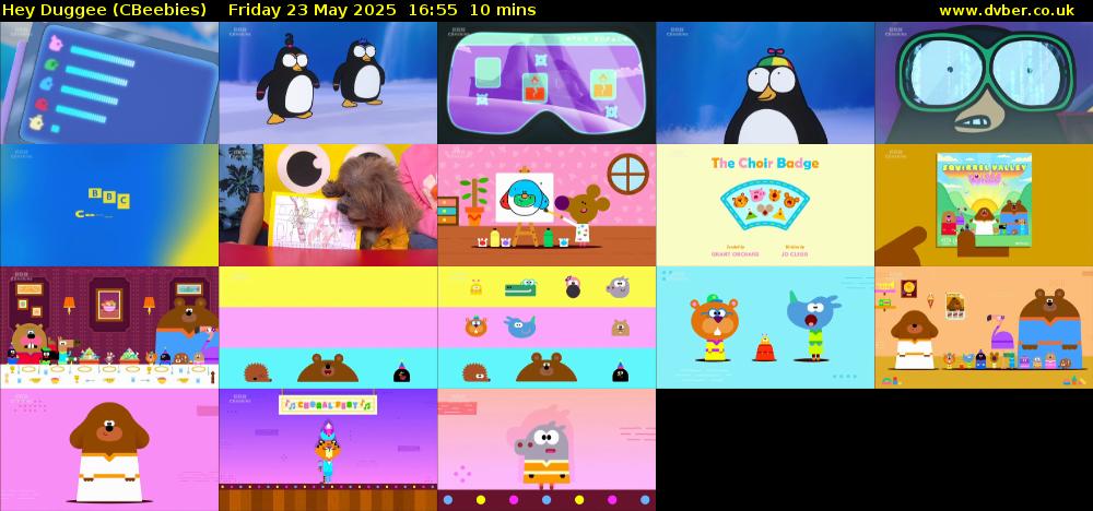 Hey Duggee (CBeebies) Friday 23 May 2025 16:55 - 17:05
