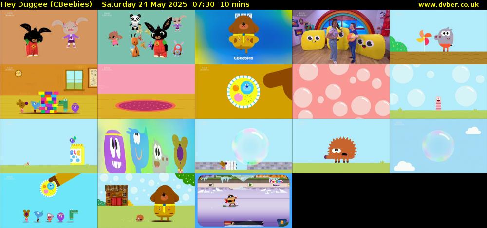 Hey Duggee (CBeebies) Saturday 24 May 2025 07:30 - 07:40