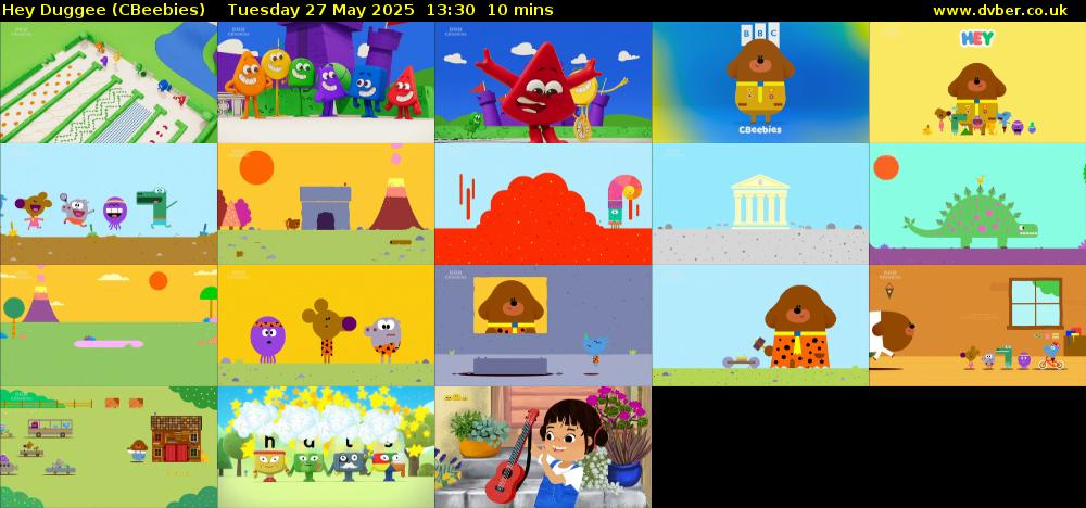 Hey Duggee (CBeebies) Tuesday 27 May 2025 13:30 - 13:40