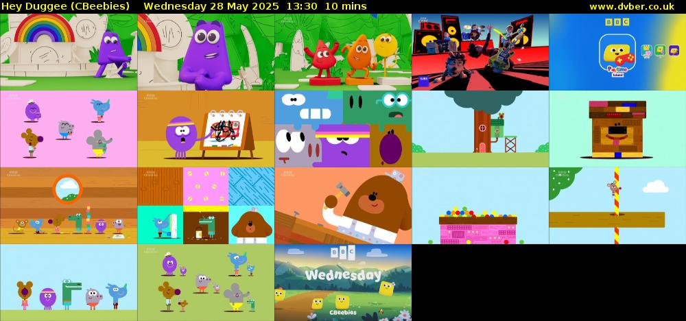Hey Duggee (CBeebies) Wednesday 28 May 2025 13:30 - 13:40