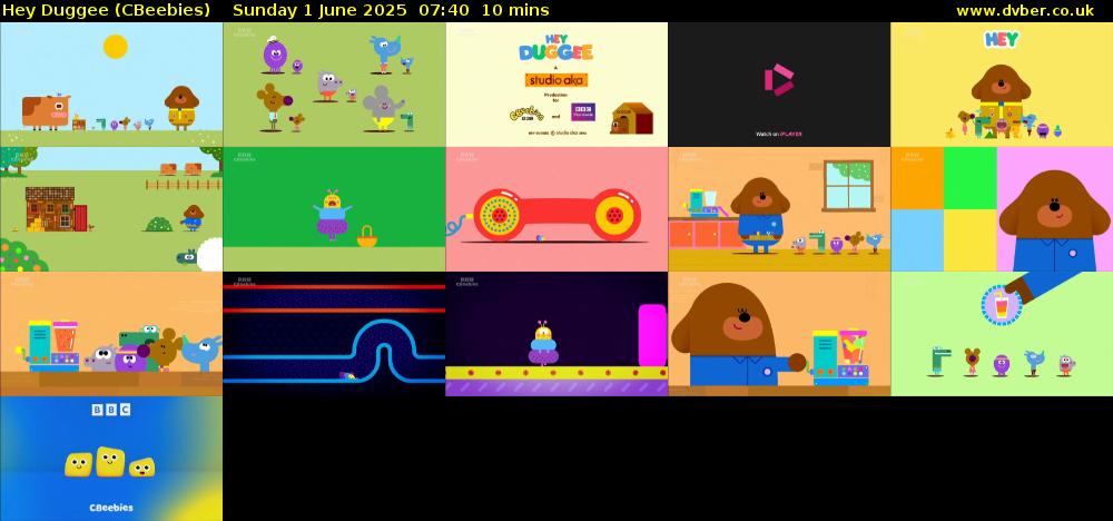 Hey Duggee (CBeebies) Sunday 1 June 2025 07:40 - 07:50
