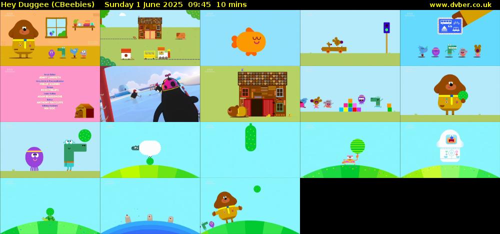 Hey Duggee (CBeebies) Sunday 1 June 2025 09:45 - 09:55