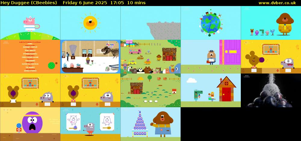 Hey Duggee (CBeebies) Friday 6 June 2025 17:05 - 17:15