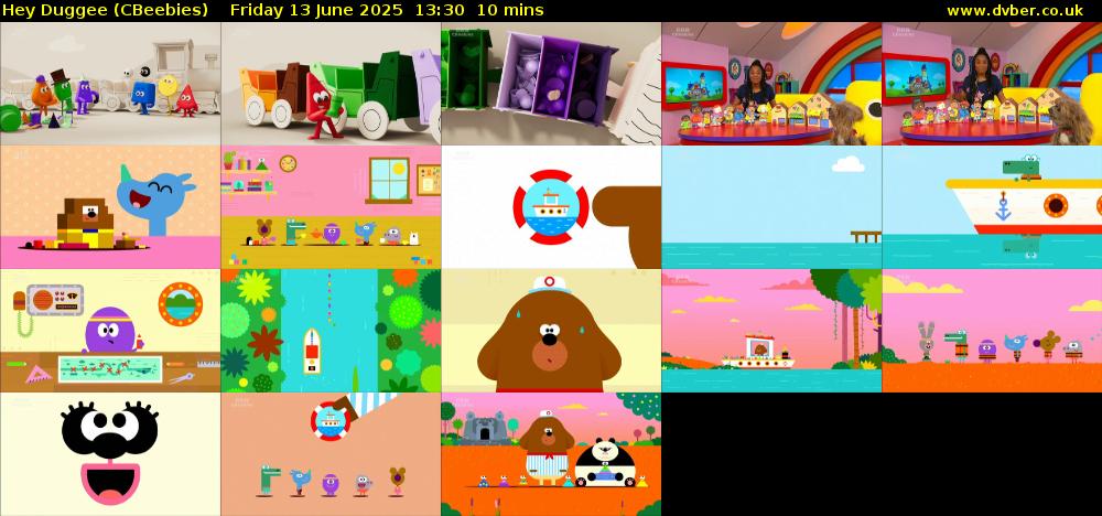 Hey Duggee (CBeebies) Friday 13 June 2025 13:30 - 13:40