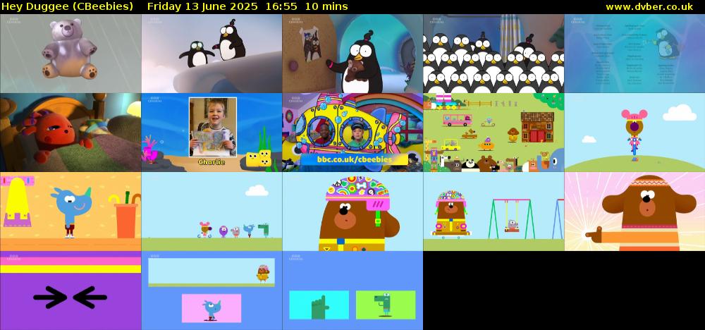 Hey Duggee (CBeebies) Friday 13 June 2025 16:55 - 17:05